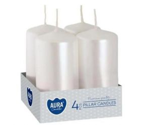 Sviečka adventná 4ks perleťová 4x80 g