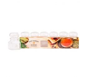 Korenička číra, sklenená, hranatá, objem 120ml, sada 6ks