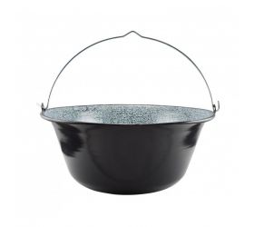 Kotol na guľáš smaltovaný, závesný, objem 25L, priemer 47cm