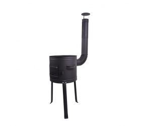 Kotlina bez kotlíka (16l), oceľová, plechová, priemer 39cm, čierna, hrúbka 1mm