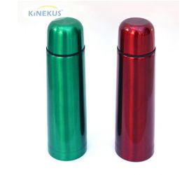 Termoska SKVELER, objem 1L, nerezová, farebná, metalická