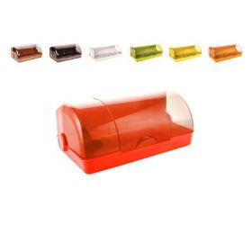 Chlebník plast 43x25x17,7cm, mix farieb