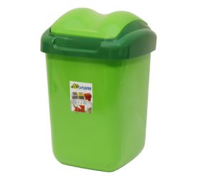 Kôš na odpad preklápací 15L, plastový, FALA, zelený