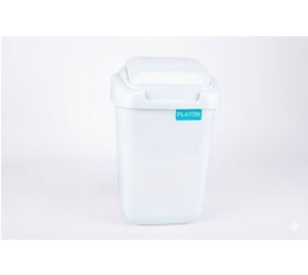 Kôš na odpad preklápací 15L, plastový, STANDARD, biely