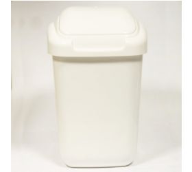 Kôš na odpad preklápací 30l, plastový, STANDARD, biely