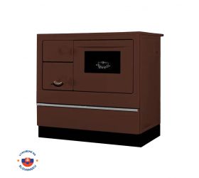 Sporák ÖKONOM 85/FIKO DeLuxe, 7kW, hnedý, pravý