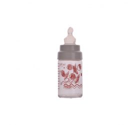 Fľaša kojenecká sklenená 125 ml mix dekor