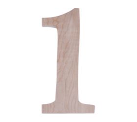 Číslo domové, drevené č.1, 18cm