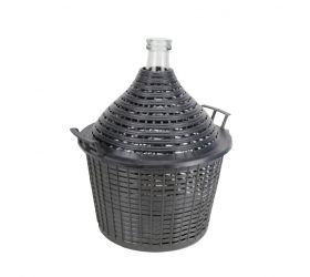 Demižón 34L, sklenený, v plastovom obale