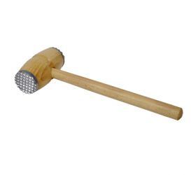 Tĺčik na mäso, drevený, obojstranný