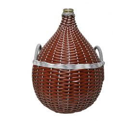 Demižón 34L, opletený, mix farieb