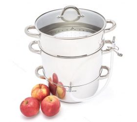 Hrniec nerezový, odšťavovací, priemer 24cm, objem 8L 