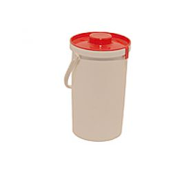 Kanvička 2L s viečkom, plast, viečko - mix farieb