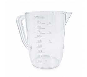 Odmerka plastová, priesvitná, 1L