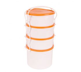 Obedár plastový, 4-dielny, 3 x 1,2L + 1 x 2L