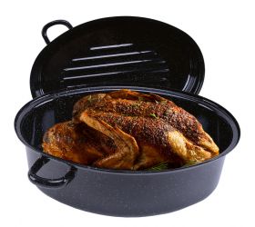 Pekáč vysoký, smaltovaný, šírka 42cm, objem 11L, dvojdielny