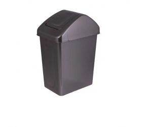 Kôš na odpad preklápací, objem 25L, plastový, SWING, antracit