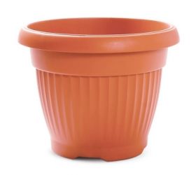 Kvetináč plastový, priemer 15cm, NOVA, terakota