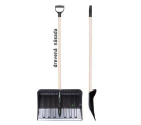Odhŕňač na sneh, plastový, s drevenou násadou, šírka 55cm, ALPINUS ECO