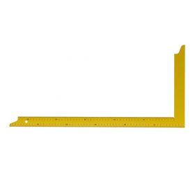 Uholník tesársky 700x300mm, kovový, žltý