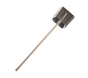 Lopata s násadou na sneh, uhlie, hliníková, veľká, šírka 35 cm