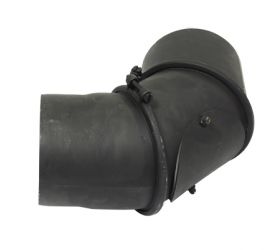 Dymové koleno 130mm, 90°, 2mm, nastaviteľné