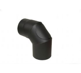 Dymové koleno Ø150mm, 90°, 2mm, čistiaci otvor