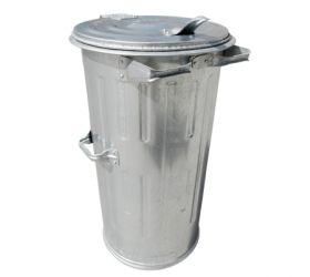 Popolnica na odpad plechová 110L