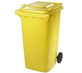 Plastová popolnica 240L, žltá, kuka