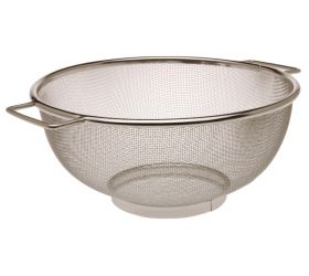 Cedník, hustý s rúčkami, kovový, priemer 220mm