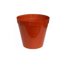 Kvetináč plastový, priemer 16cm, terakota