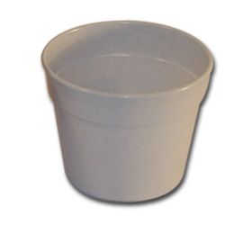 Kvetináč plastový, priemer 18cm, biely