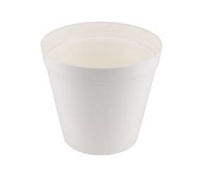 Kvetináč plastový, priemer 20cm, biely