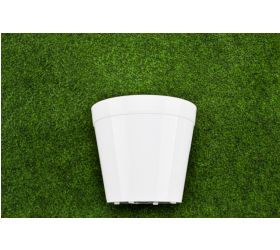 Kvetináč plastový, priemer 26cm, biely