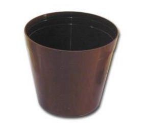 Kvetináč klasický, plastový, priemer 26cm, hnedý, K42