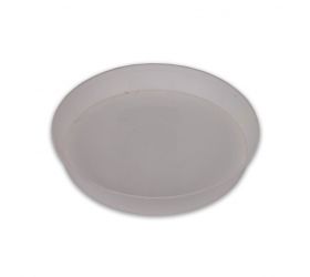 Miska pod kvetináč plastová, priemer 16cm biela