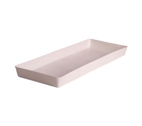 Plastová miska pod truhlík, 40cm, biela