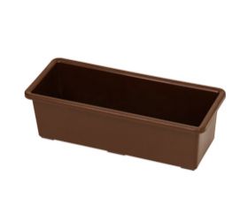 Truhlík plastový, dĺžka strany 40cm, hnedý