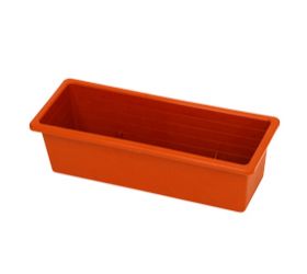Truhlík plastový, dĺžka strany 40cm, terakota