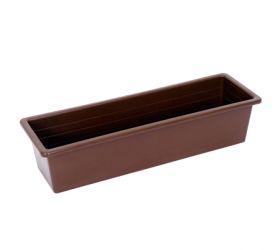 Truhlík plastový, dĺžka strany 50cm, hnedý