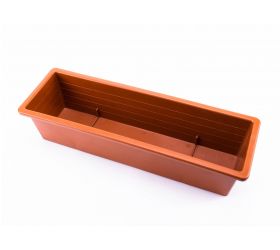 Truhlík plastový, dĺžka strany 50cm, terakota