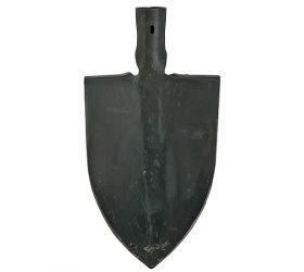 Rýľ bez násady, so stúpačkou, špicatý, kovaný, GARDEX, 1300g