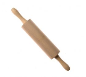 Valček na cesto drevený celková dĺžka 54cm, priemer 8cm