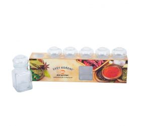 Korenička číra, hranatá, 150ml, sada 6ks