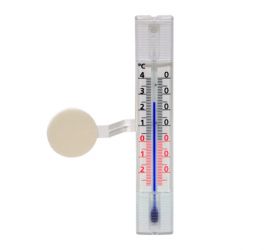 Teplomer okenný vonkajší, plastový, dĺžka 14cm, lepiaci