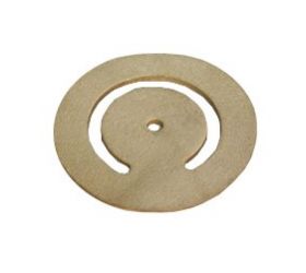 Klapka bez prítlaku 90, 6/4", 105/58mm, kožená