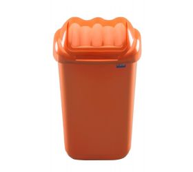 Kôš na odpad vyklápací 15L, plastový, FALA, oranžový