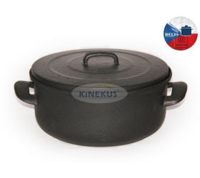 Kastról smaltovaný 4L, priemer 24cm, s pokrievkou, BSE Belis