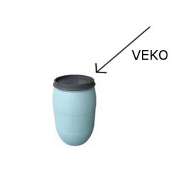 Veko k sudu, 220L, na dažďovú vodu