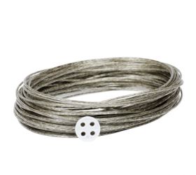 Šnúra na prádlo - oceľové lanko 2,5mm, s plastom 20m